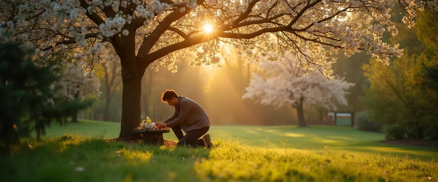 Supportive friend knowing what to say to someone that has lost someone through meaningful rituals