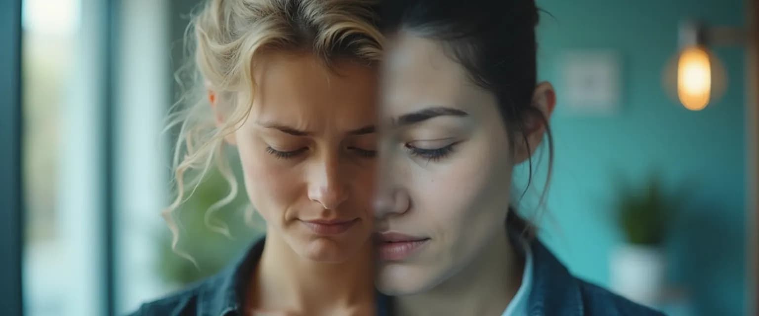 Person demonstrating self awareness and self control by pausing before responding