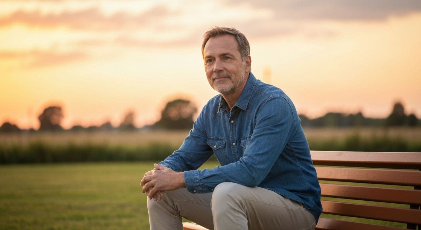 Person reflecting peacefully alone, representing emotional healing before dating after a breakup