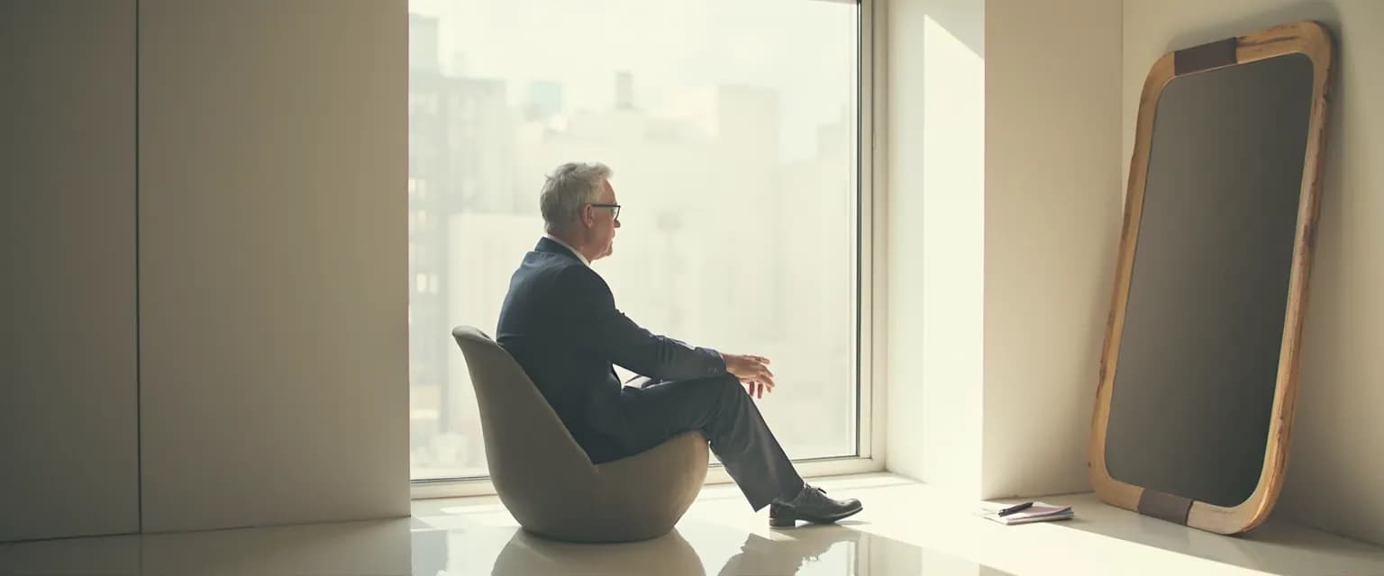 Leader practicing self-awareness through daily reflection for leadership development