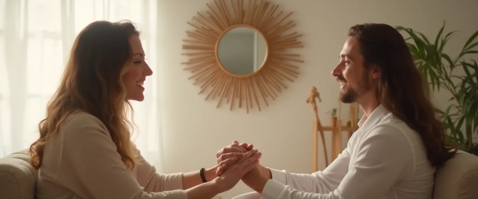 Couple practicing self-awareness exercises to strengthen their marriage bonds