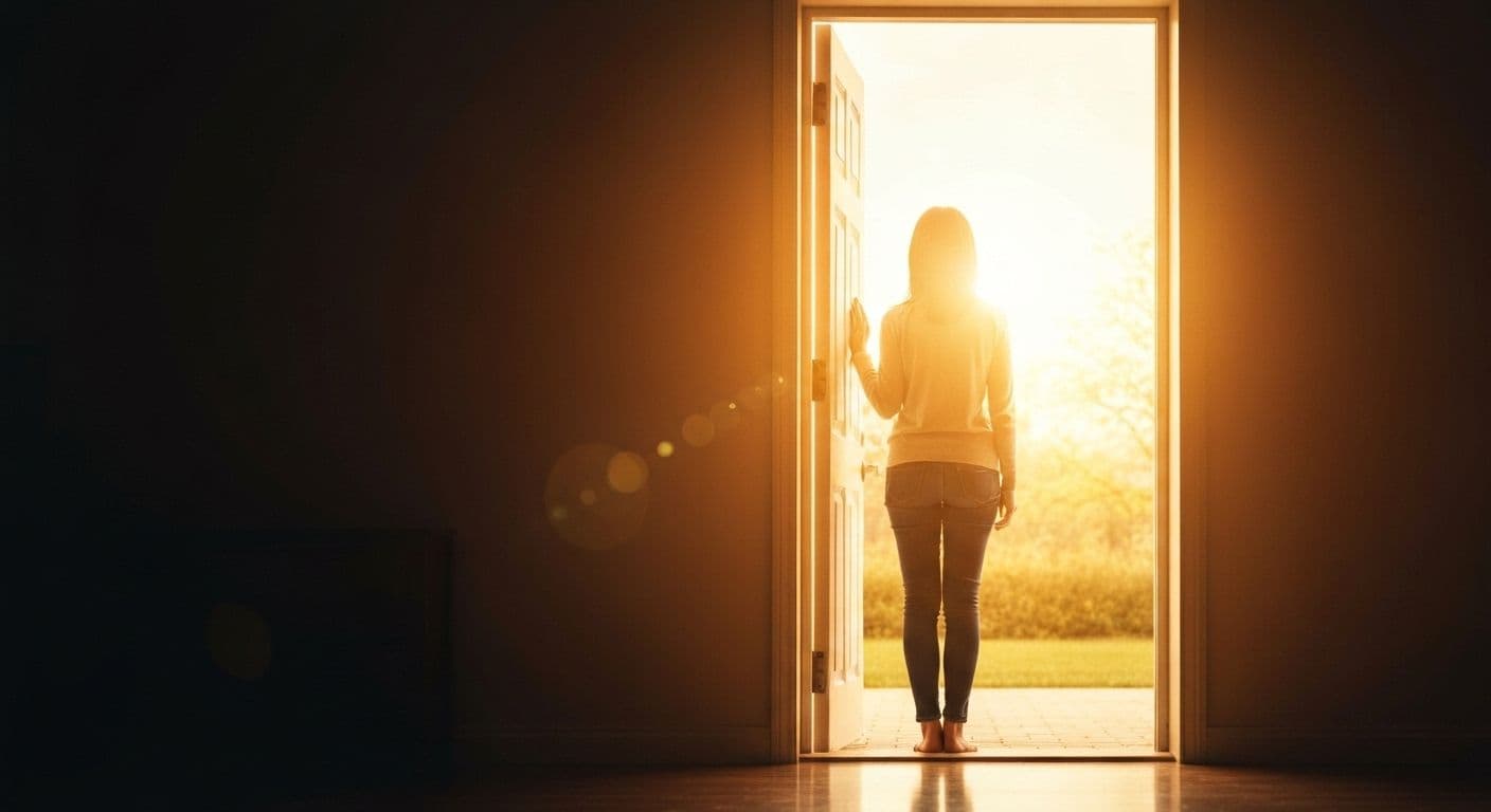 Person opening their heart to love after breakup with confidence and fresh perspective