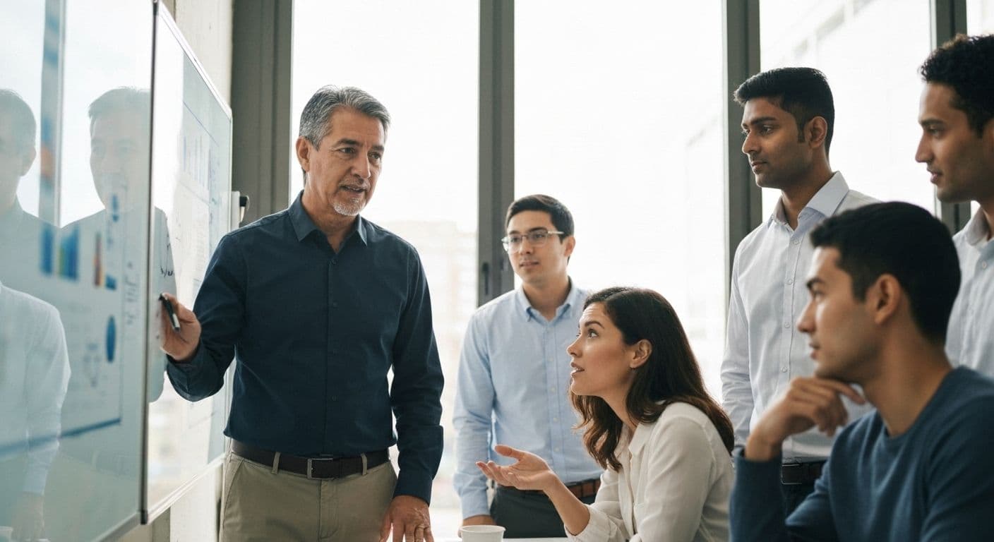 Leader demonstrating the relationship between self awareness and emotional intelligence while building stronger team connections