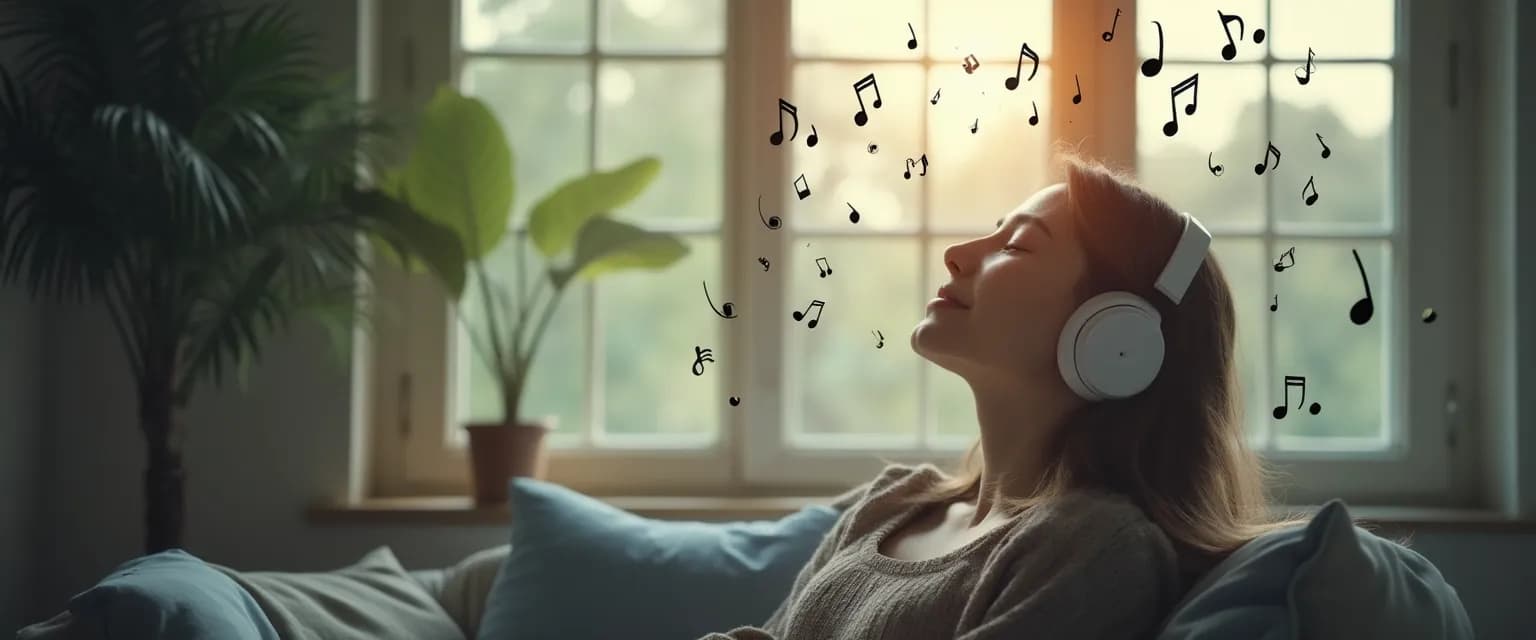 Person using music as one of the ways to get over a heartbreak
