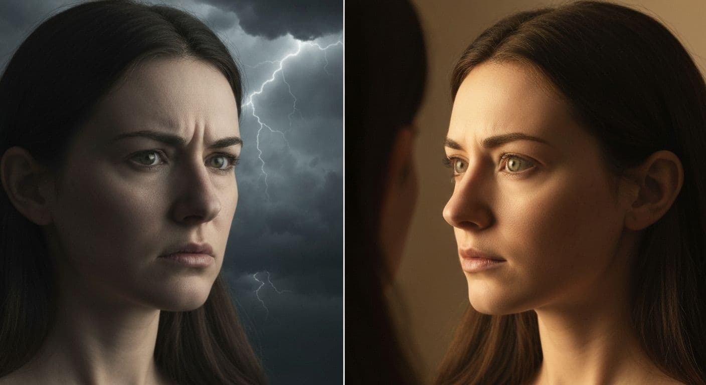 Person practicing self love self awareness through gentle self-reflection and emotional compassion