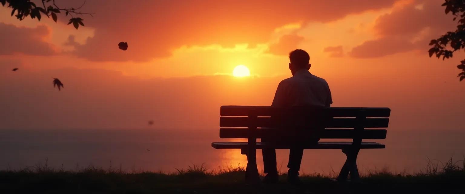 Man thoughtfully dealing with heartbreak while maintaining his sense of self