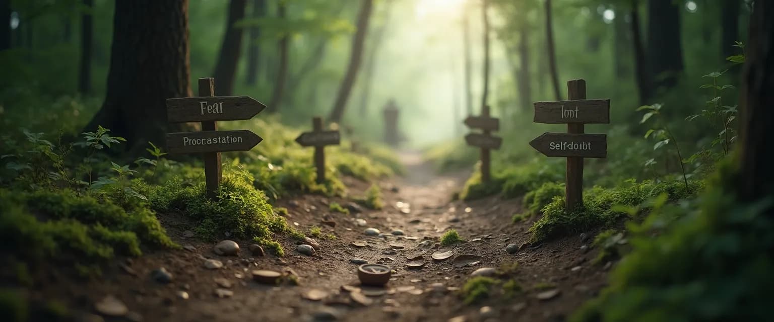 Person navigating a maze representing the journey of the mind and mental detours
