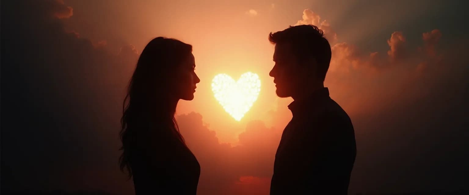 Two people compassionately breaking up with someone they love for mutual growth