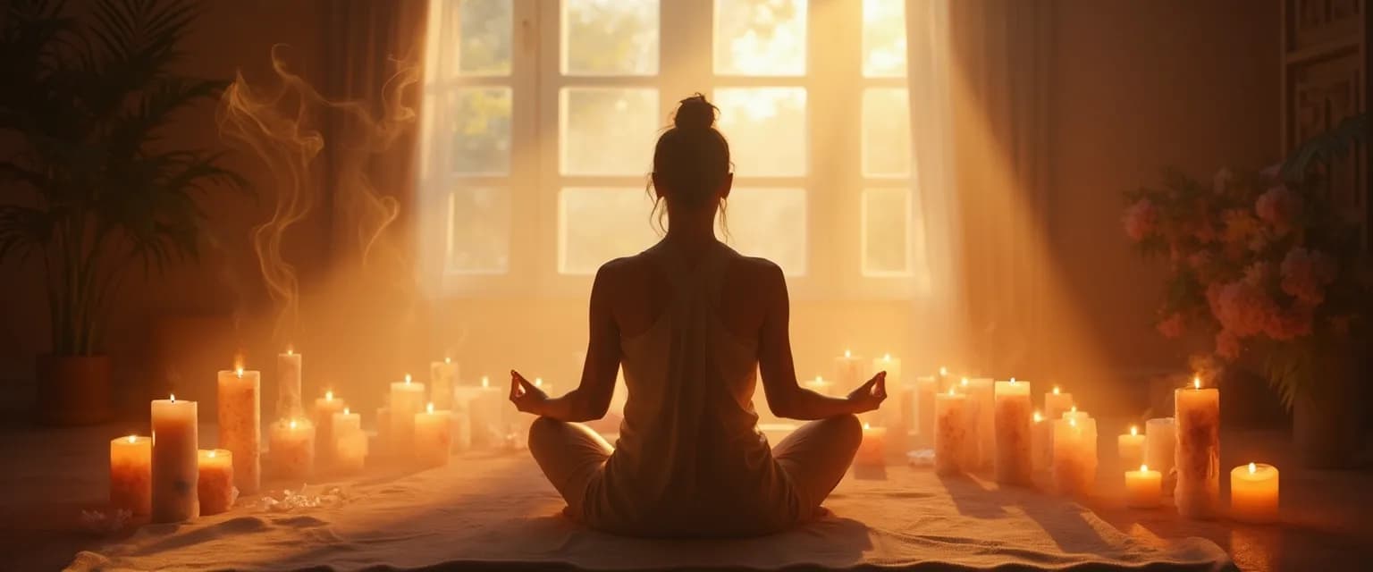 Person practicing mindfulness to strengthen spiritual self and increase self-awareness