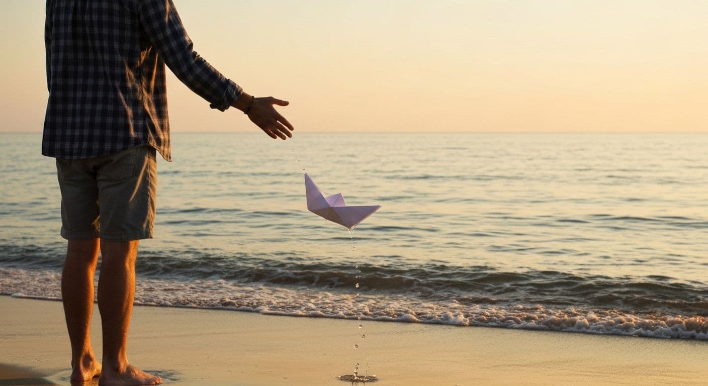 Person reflecting peacefully while moving on after heartbreak and building emotional independence