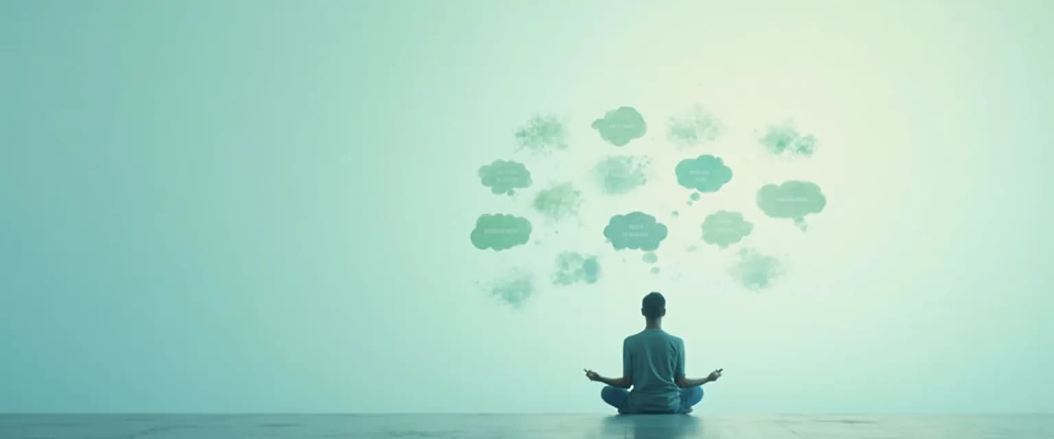 Person practicing insight self-awareness during everyday activities