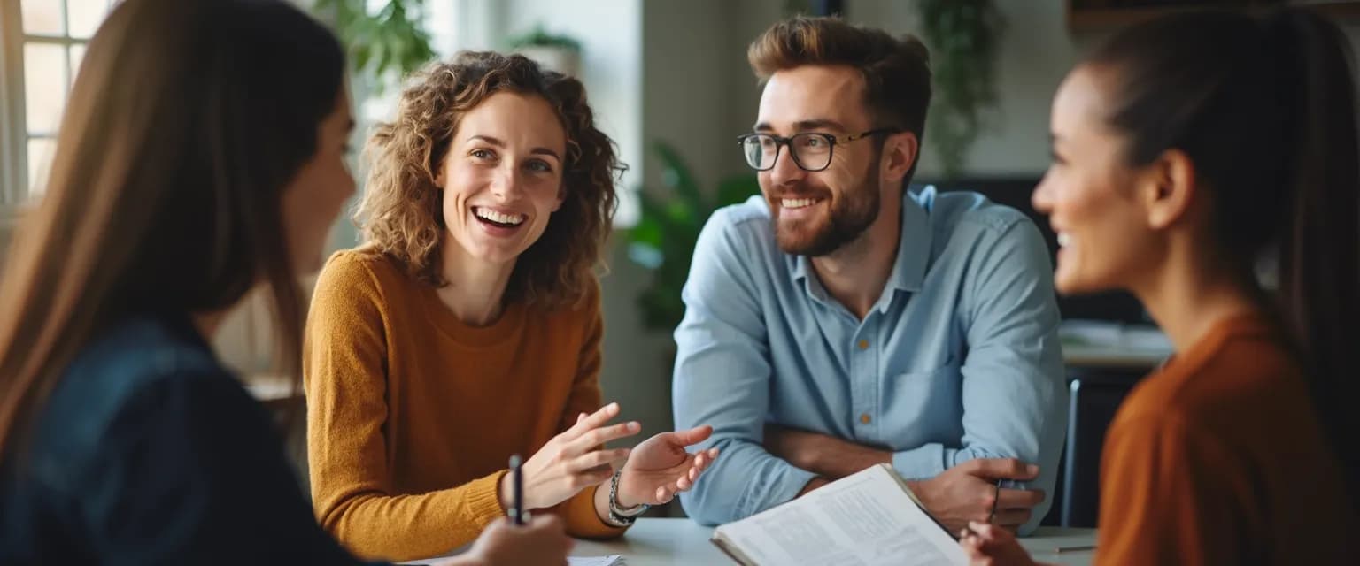Professional demonstrating understanding emotional intelligence in a workplace meeting scenario