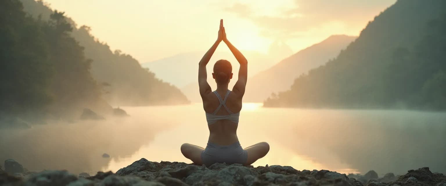 Person practicing body self-awareness meditation for improved mental health