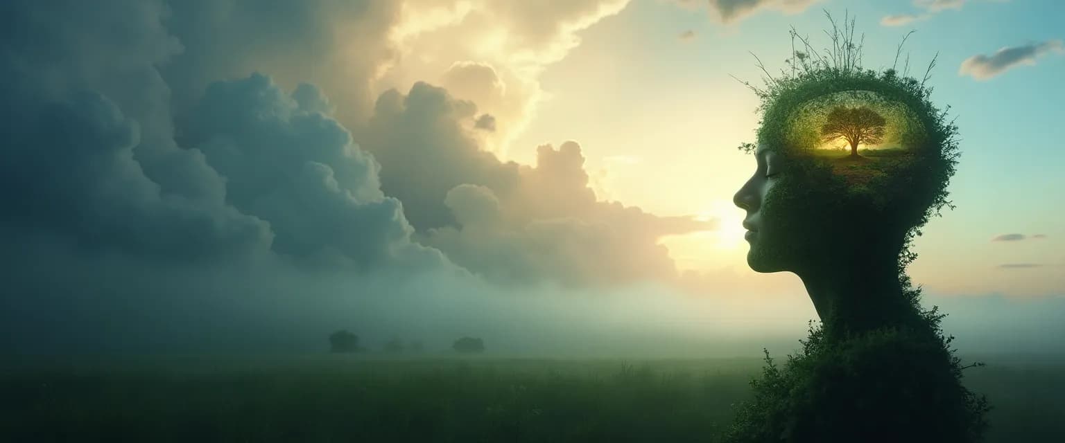 Woman designing the mind for emotional resilience using simple mental techniques