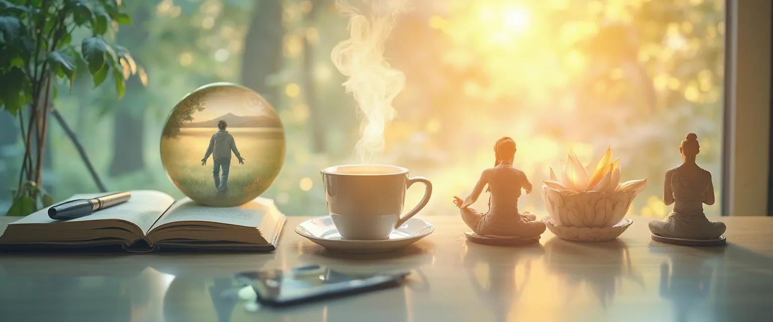 Person practicing spiritual self-awareness techniques in daily life to increase emotional intelligence