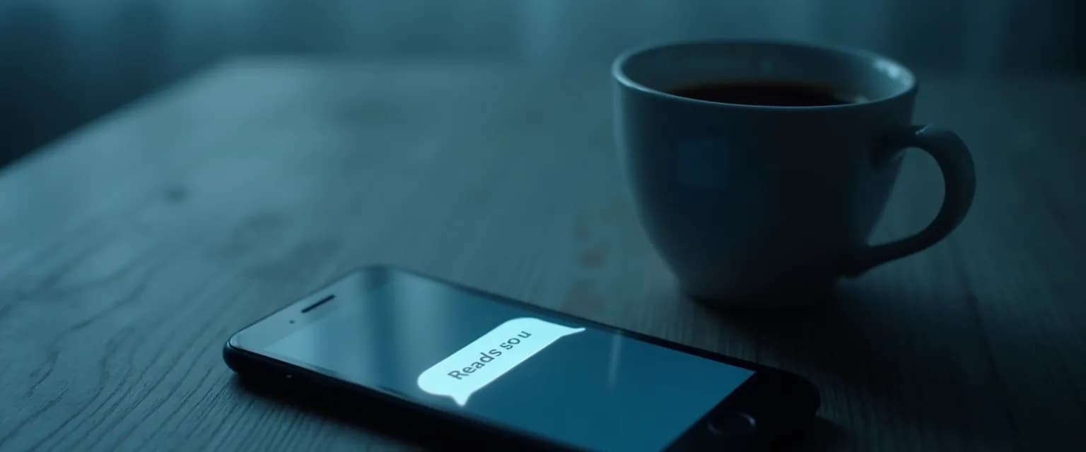 Person looking at phone while grieving a lost friendship