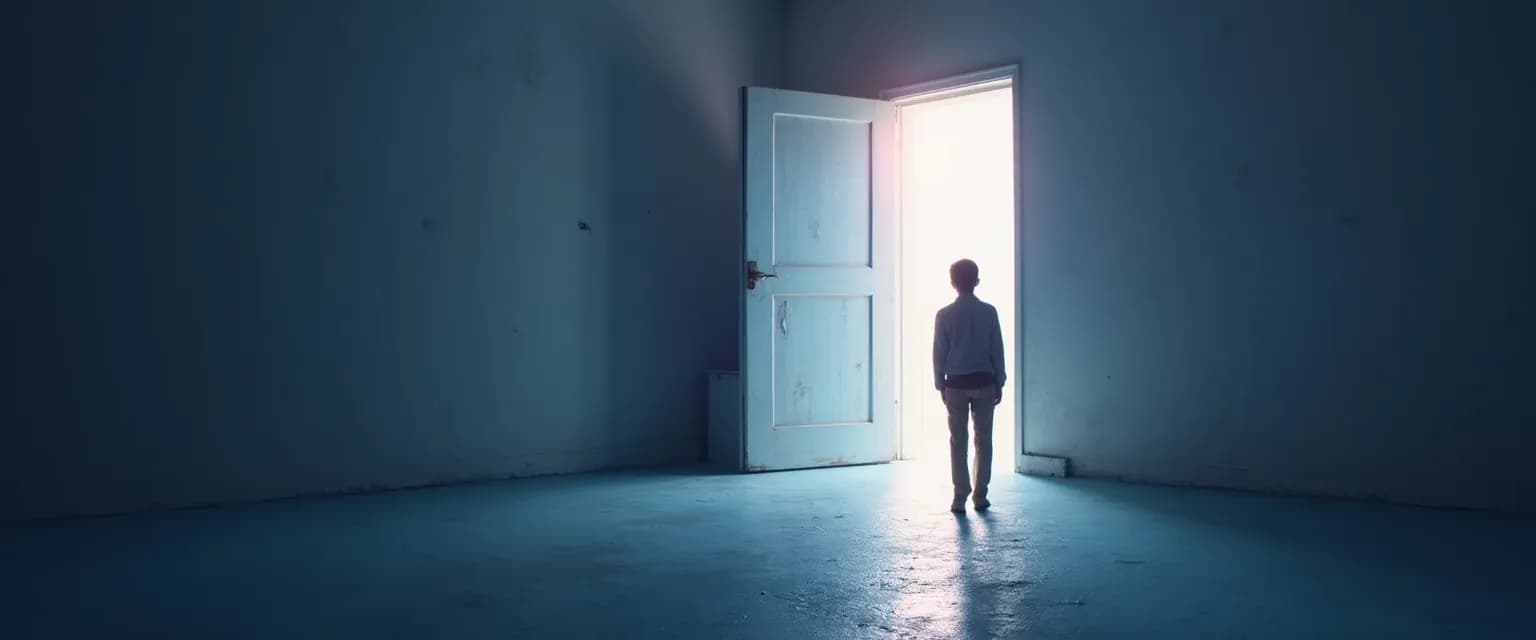 Person finding peace and healing after a dismissive avoidant breakup through no contact