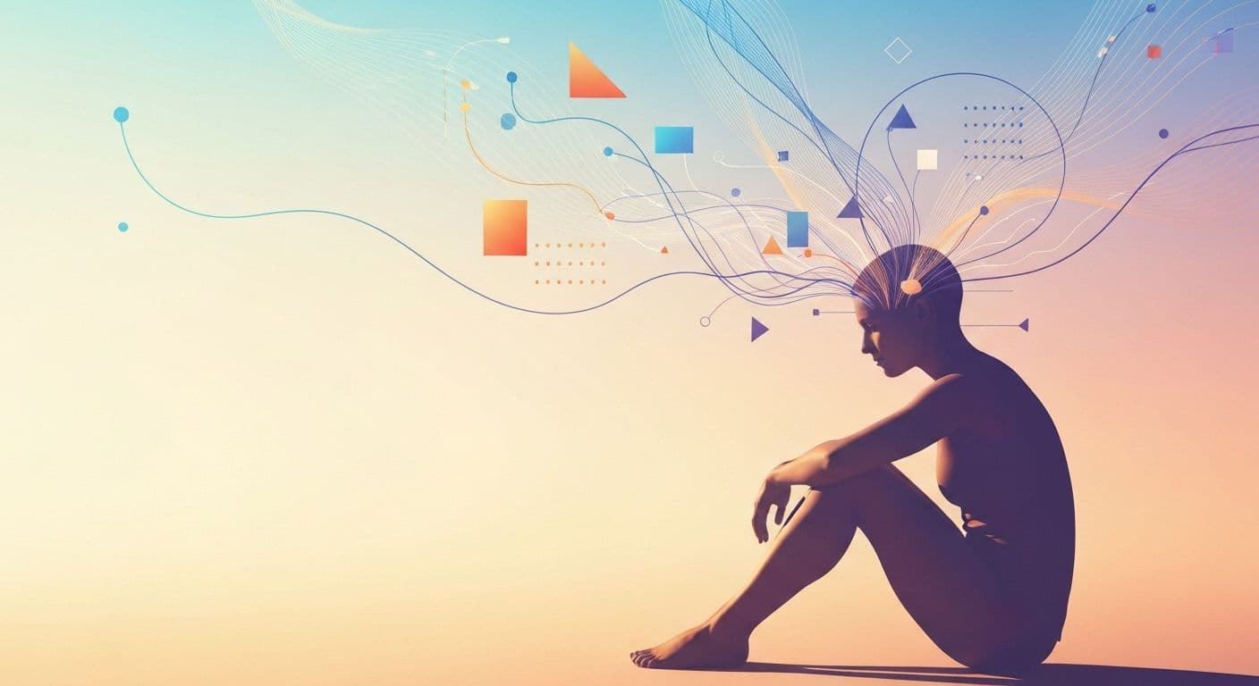 Person watching TED talk on self awareness while taking notes on emotional patterns and insights