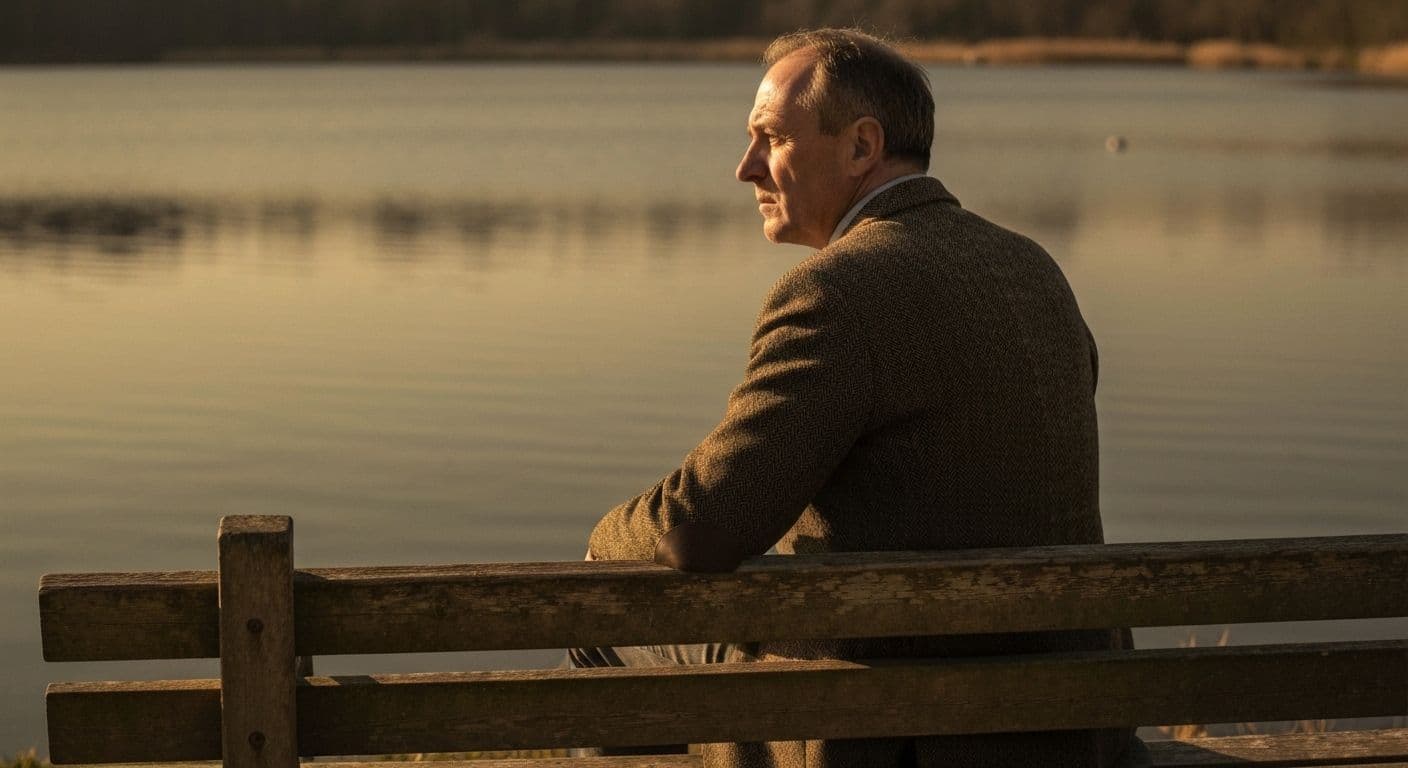 Person reflecting peacefully while processing a breakup with emotional awareness and self-compassion