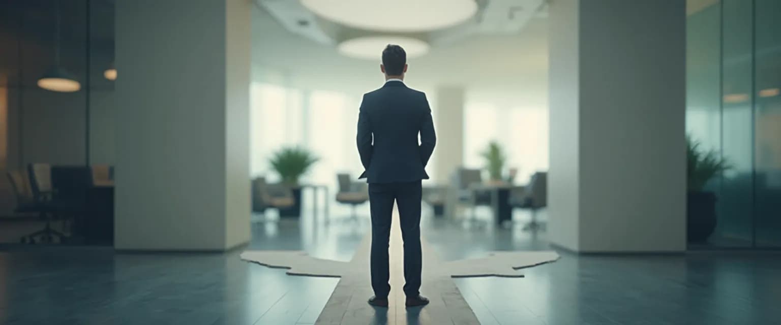 Professional using emotional intelligence in decision making to overcome workplace paralysis