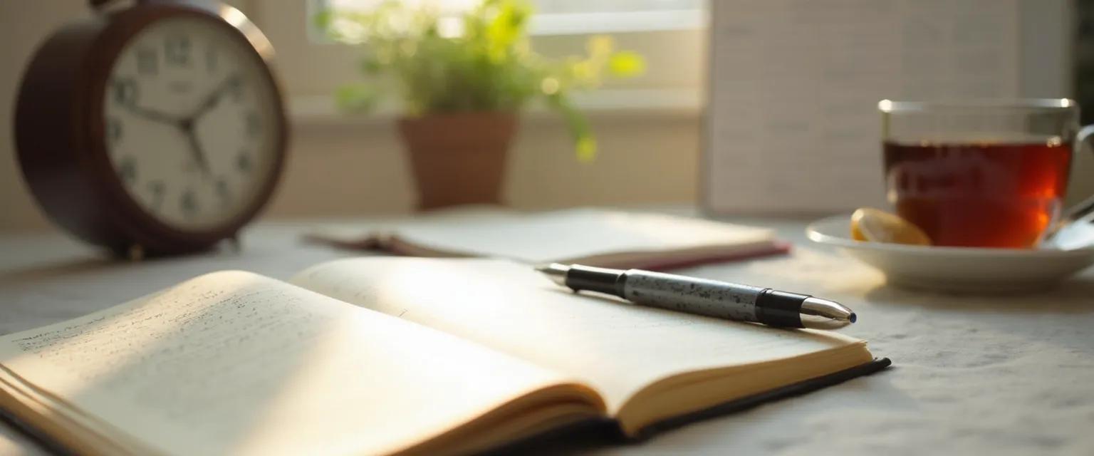 Person practicing self-awareness and self-discipline techniques for emotional growth