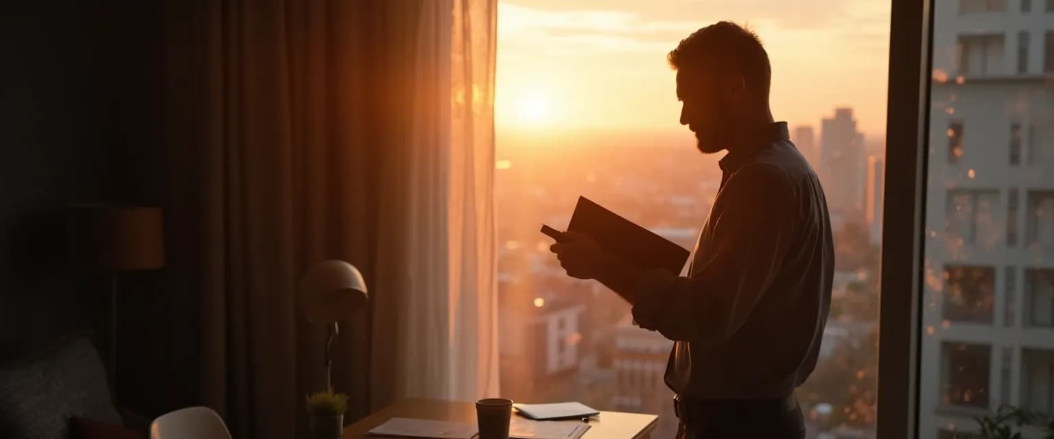 Man establishing healthy daily routines after mens breakup for emotional recovery