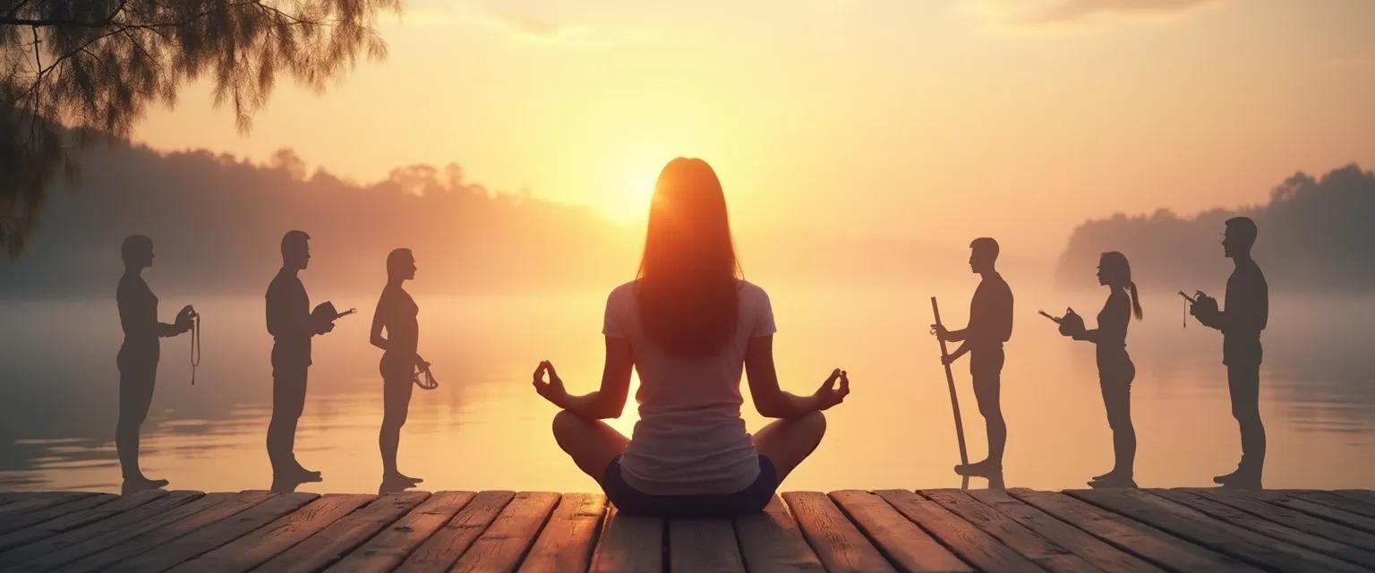 Person practicing science of self-awareness exercises for emotional intelligence