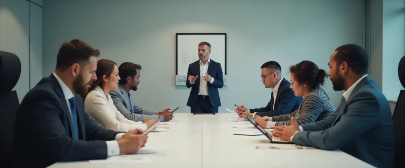 Team meeting showing signs of low emotional intelligence in workplace dynamics