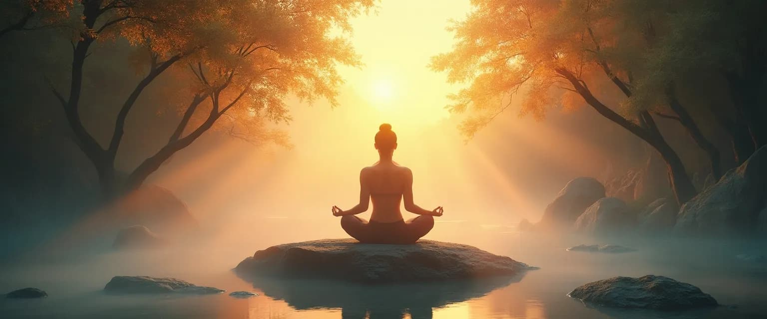 Person practicing daily rituals where spiritual self increases awareness of inner and outer selves