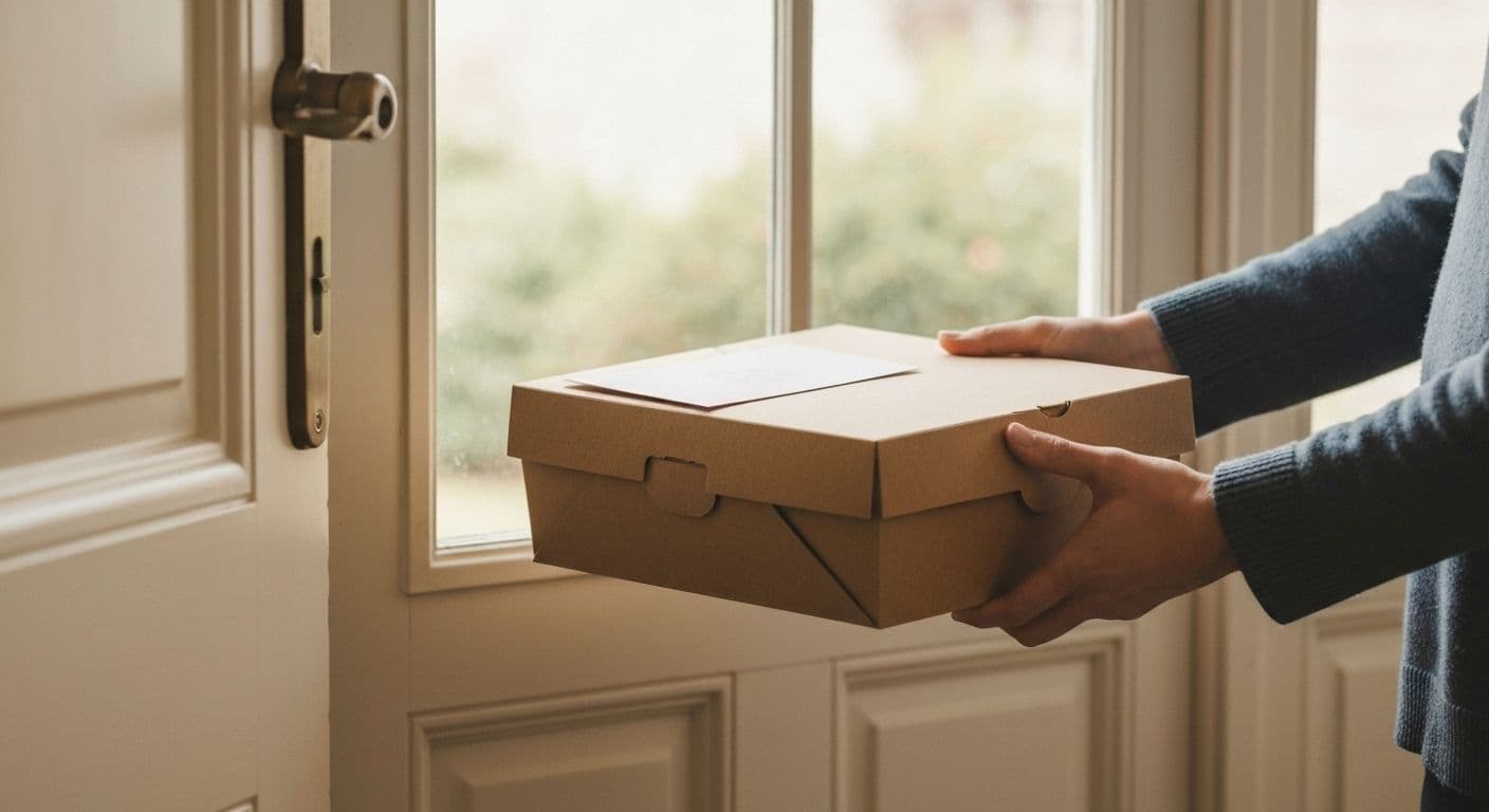 Meal delivery box showing what to send grieving friend for practical comfort and support