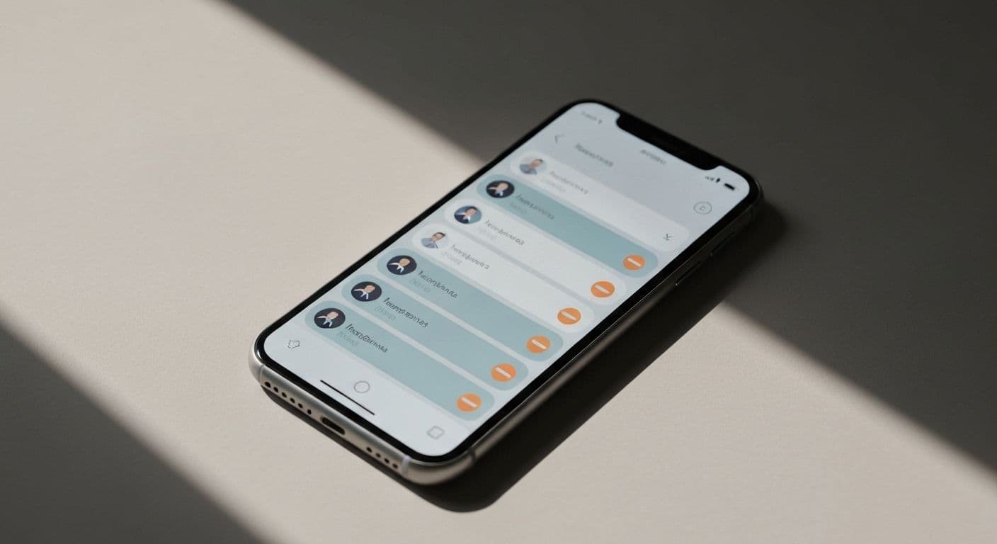 Person looking at phone waiting for response illustrating avoidant breakup communication patterns
