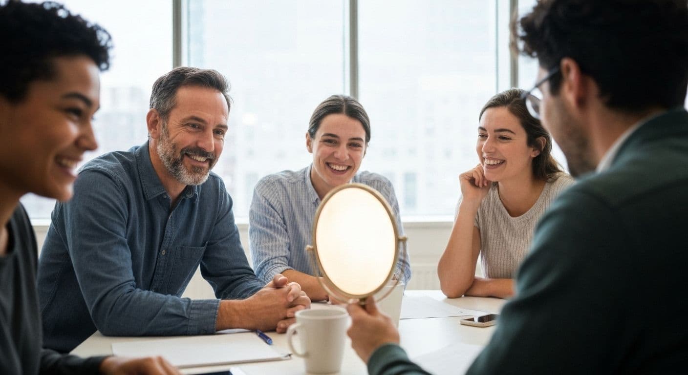 Leader practicing self awareness in EQ to improve team dynamics and workplace relationships