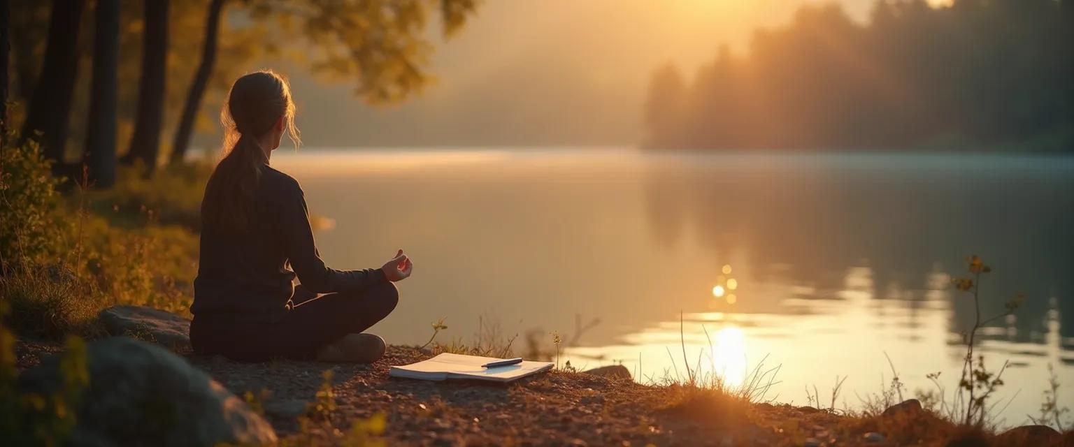 Person practicing daily reflection techniques showing that self-awareness is a lifelong process