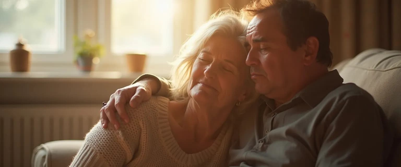 Person comforting friend with meaningful words to say when someone is grieving