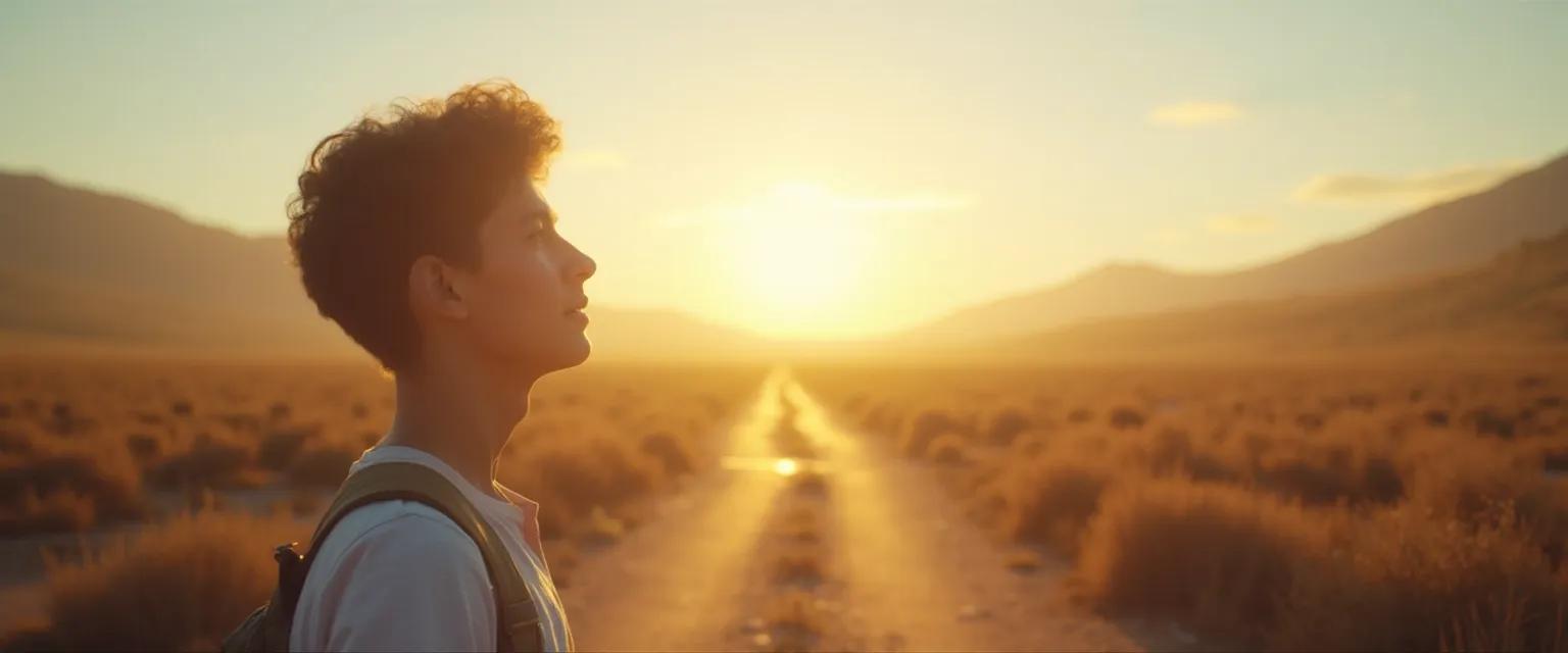 Young adult experiencing confidence during identity formation milestone