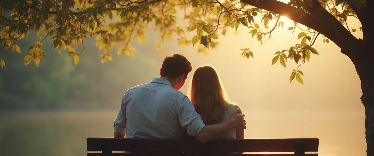 Person comforting friend who lost a parent with supportive conversation