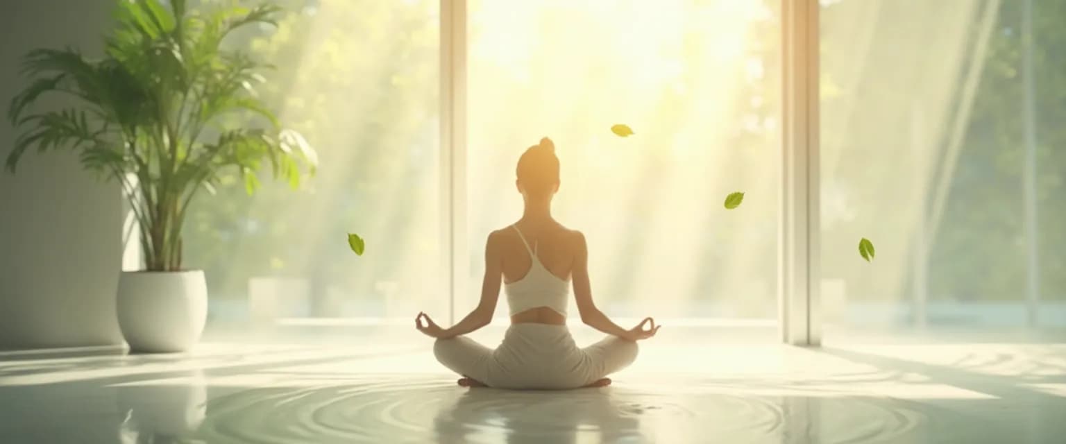 Person practicing quick mind-body integration techniques for a healthy mind and body