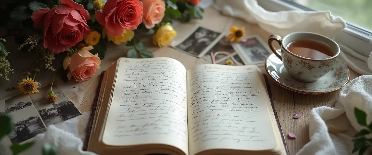 Journal with pen inspired by Notes on Heartbreak Annie Lord memoir techniques