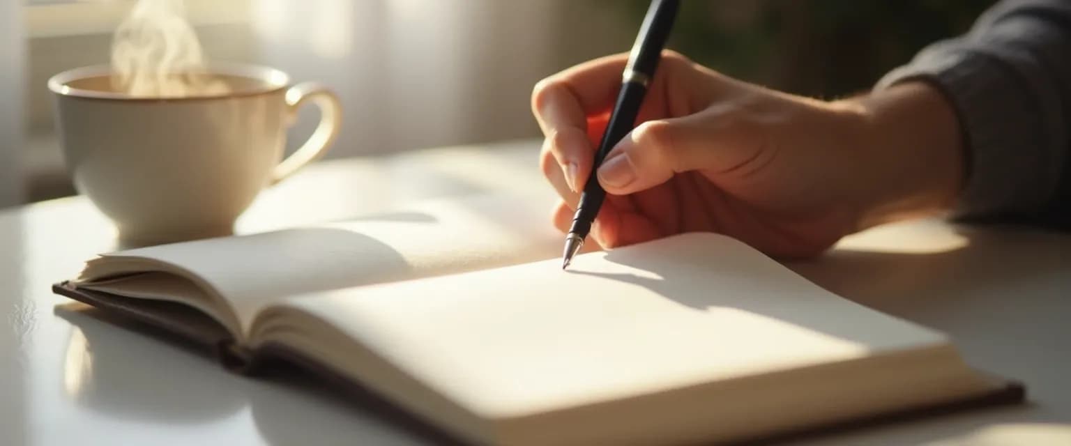 Person practicing self-awareness through quick reflection techniques showing how self-awareness refers to daily emotional intelligence