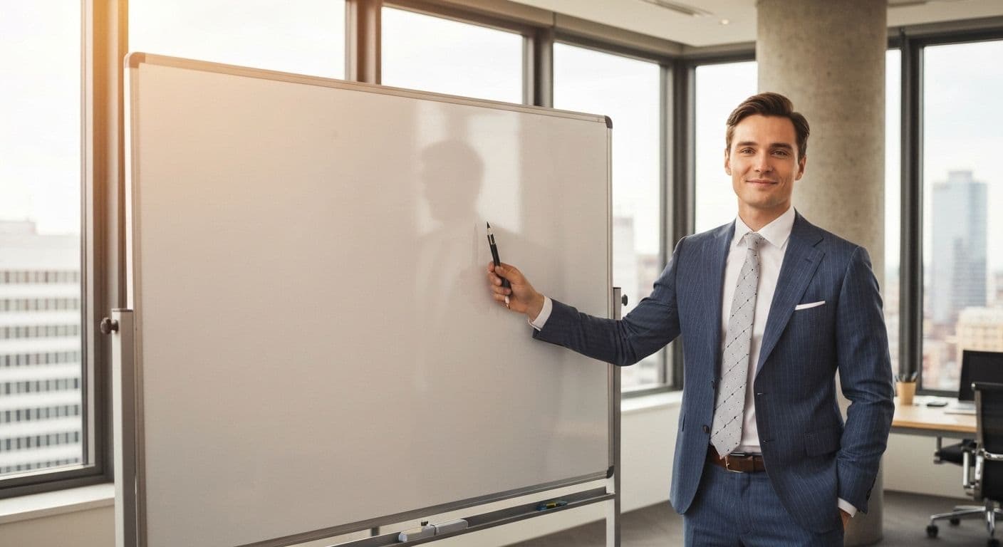Professional demonstrating self-awareness key to success in workplace setting through mindful reflection