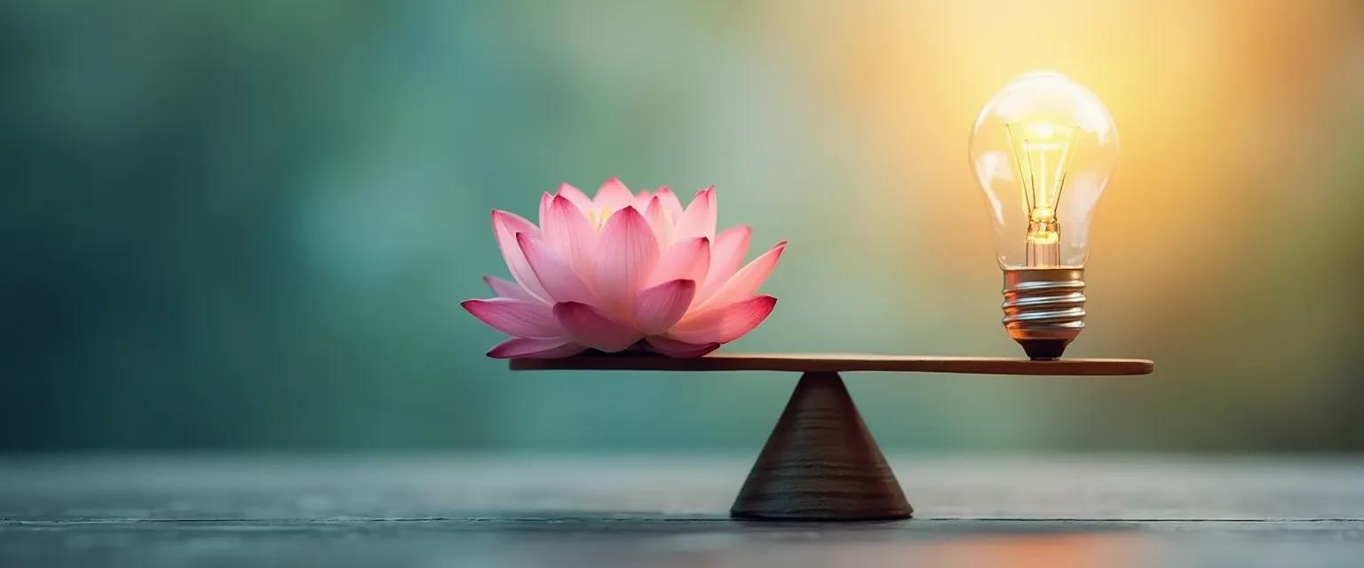 Person practicing humility and self-awareness while maintaining confidence in a social setting