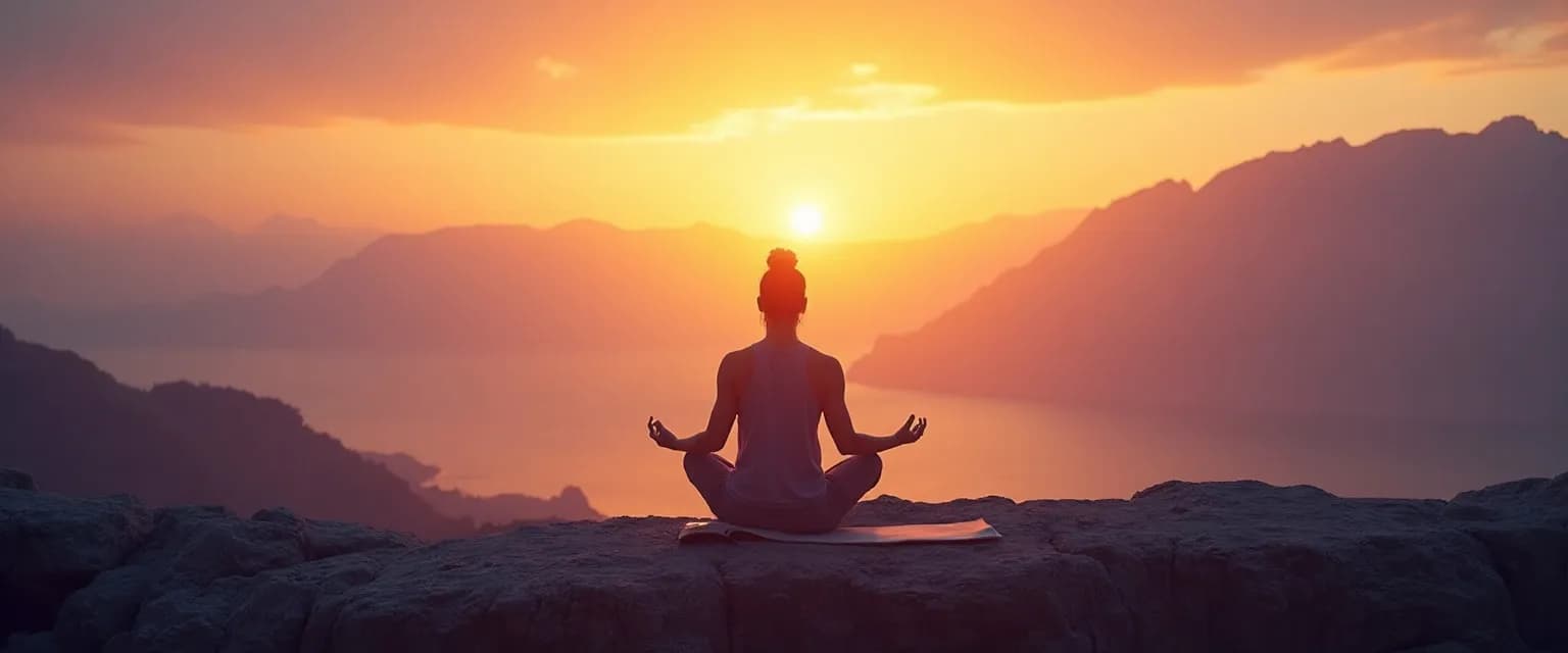 Person practicing daily exercises for awareness of self and others