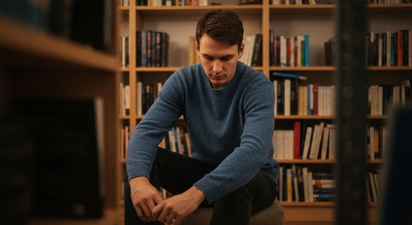 Person reflecting peacefully while considering a new relationship after breakup