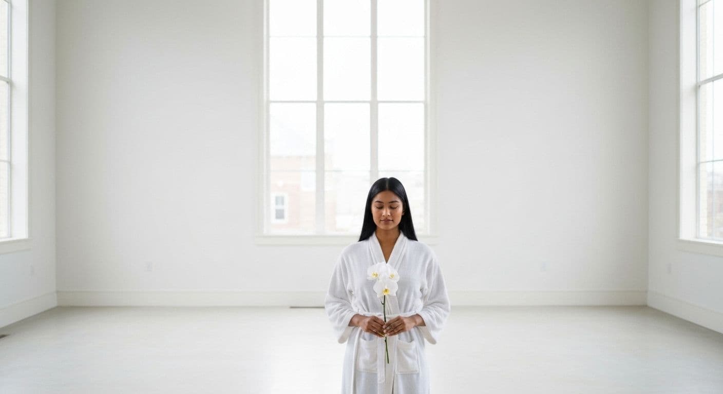 Person breaking free from overthinking mind patterns with clear mental space and forward movement