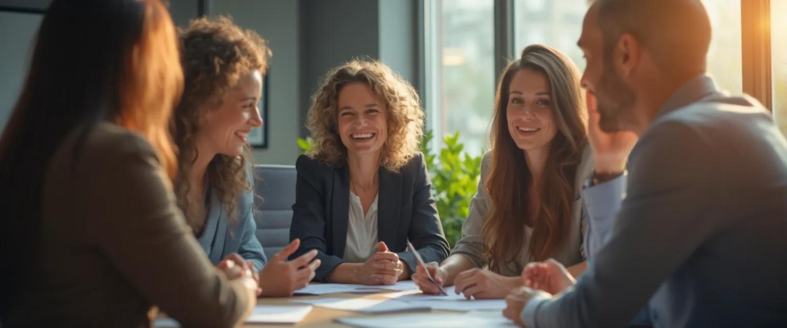 Professional demonstrating what emotional intelligence is in a workplace meeting scenario