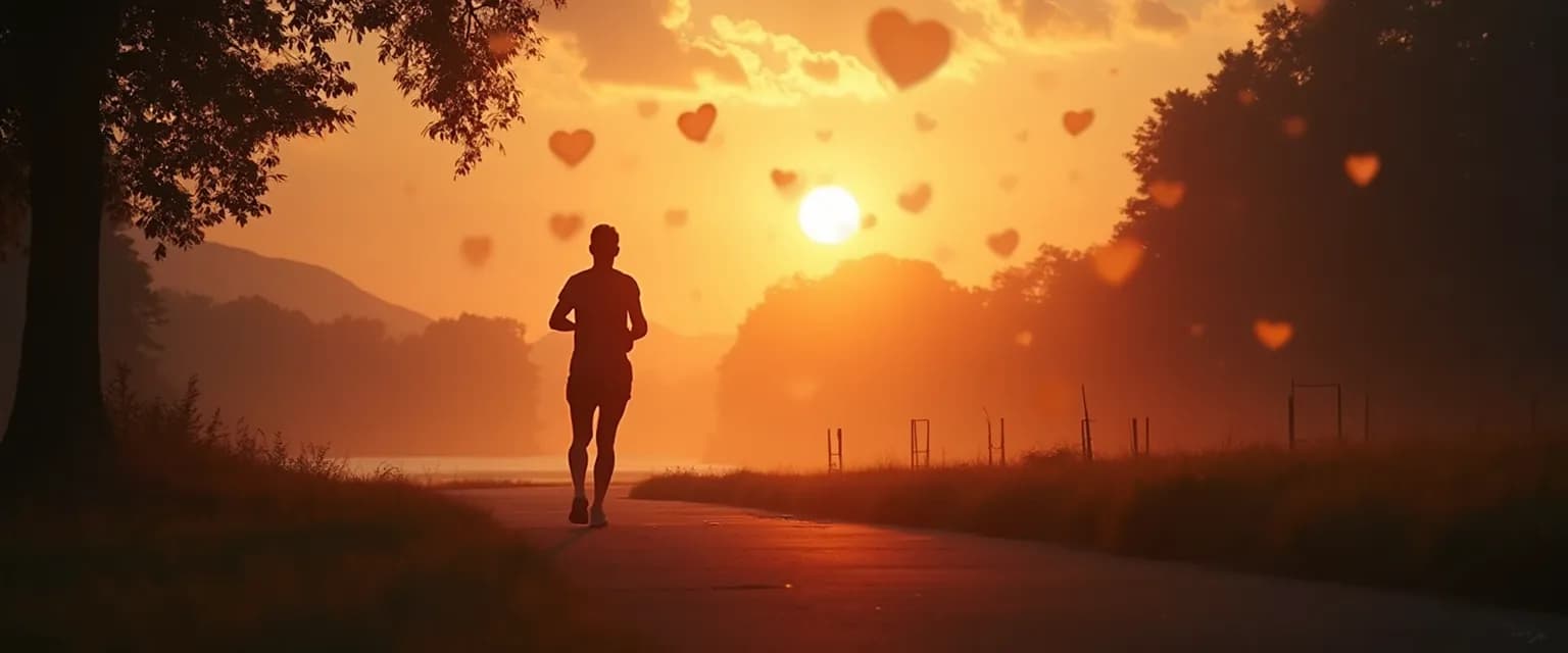 Person engaging in physical activity to heal when heartbreak is so painful