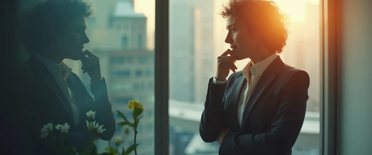 Leader practicing self awareness techniques for effective leadership at desk