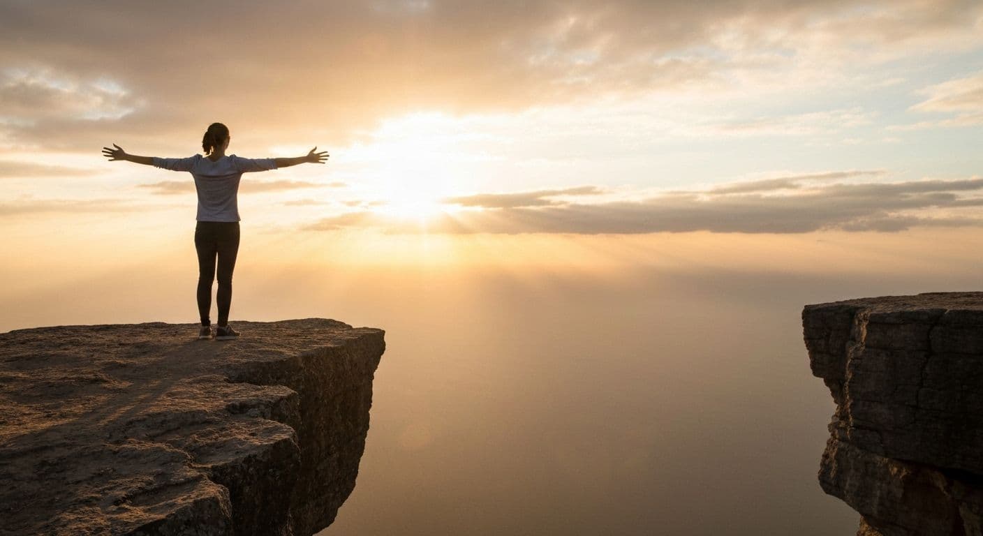 Person reflecting peacefully after greatest heartbreak, symbolizing emotional growth and resilience