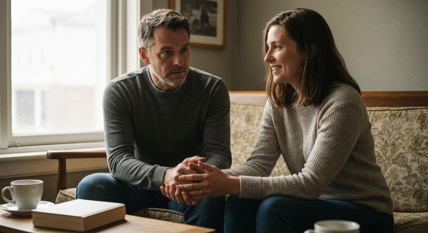 Couple having serious conversation about busy schedules wondering my girlfriend is always busy should i breakup with her