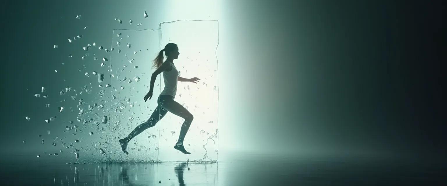 Person using matter over mind techniques to transform their physical space and emotional state